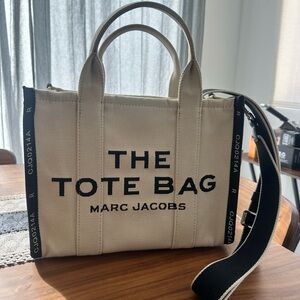 Marc Jacobs Jacquard Beige Tote Bag
